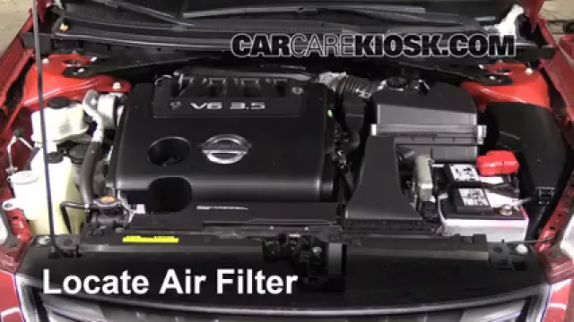 2011 Nissan Altima SR 3.5L V6 Sedan Filtro de aire (motor) Cambio